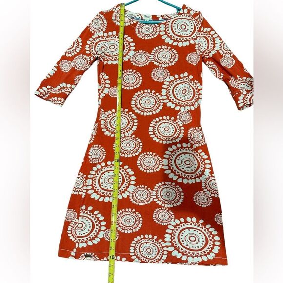 Hatley Dress. Geometric Red & White- size Small Petite - Picture 8 of 12